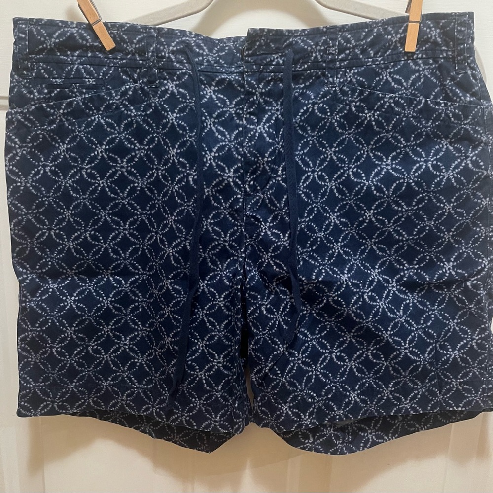 Lauren Jeans Co Ralph Lauren Blue Patterned Shorts Size 10